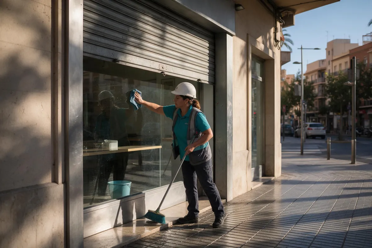 Limpieza de locales comerciales en Sagunt