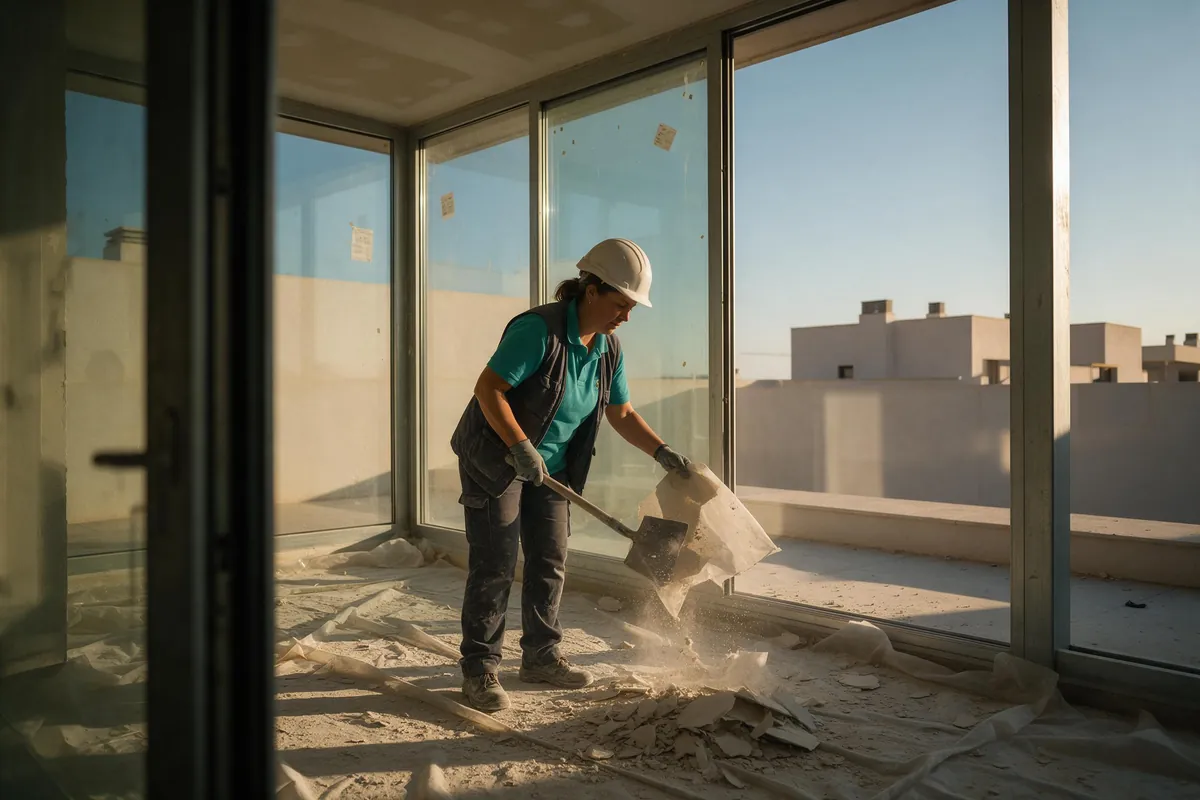 Limpieza final de obra en Sagunt